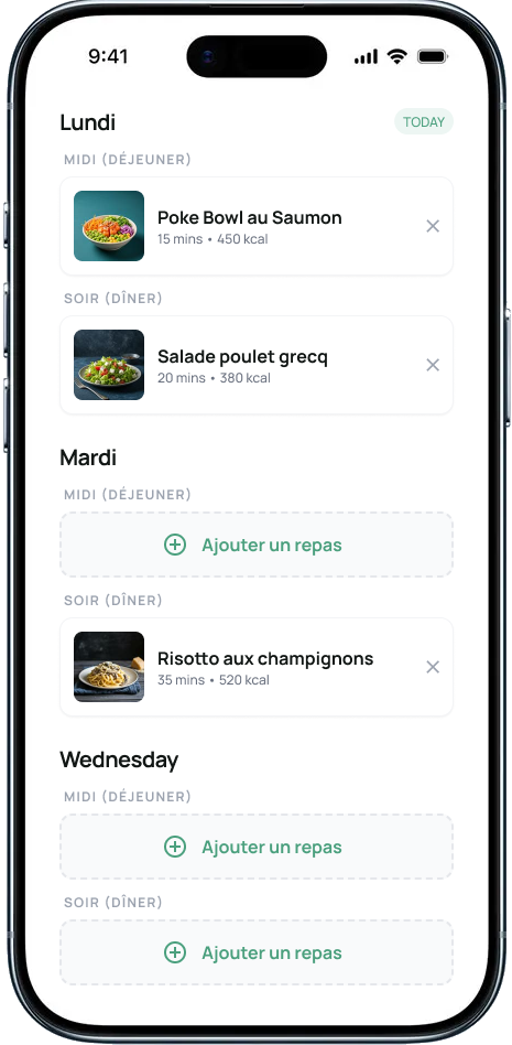 Mockup 2 Application mobile