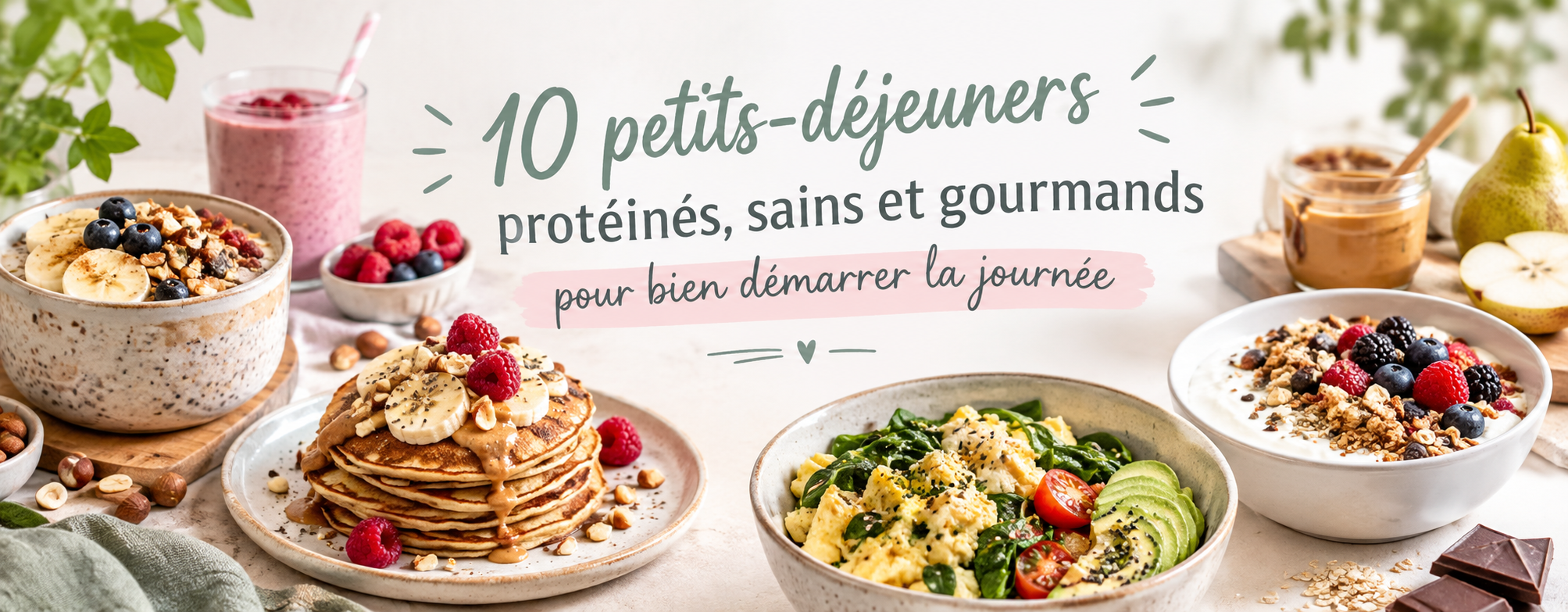 10 petits-déjeuners protéinés, sains et gourmands pour bien démarrer la journée