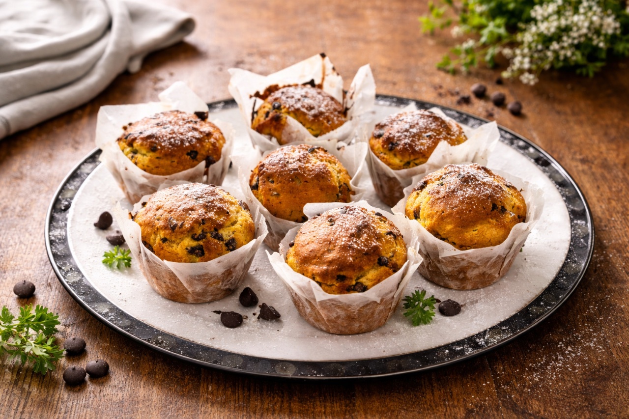 Muffins aux pépites de chocolat