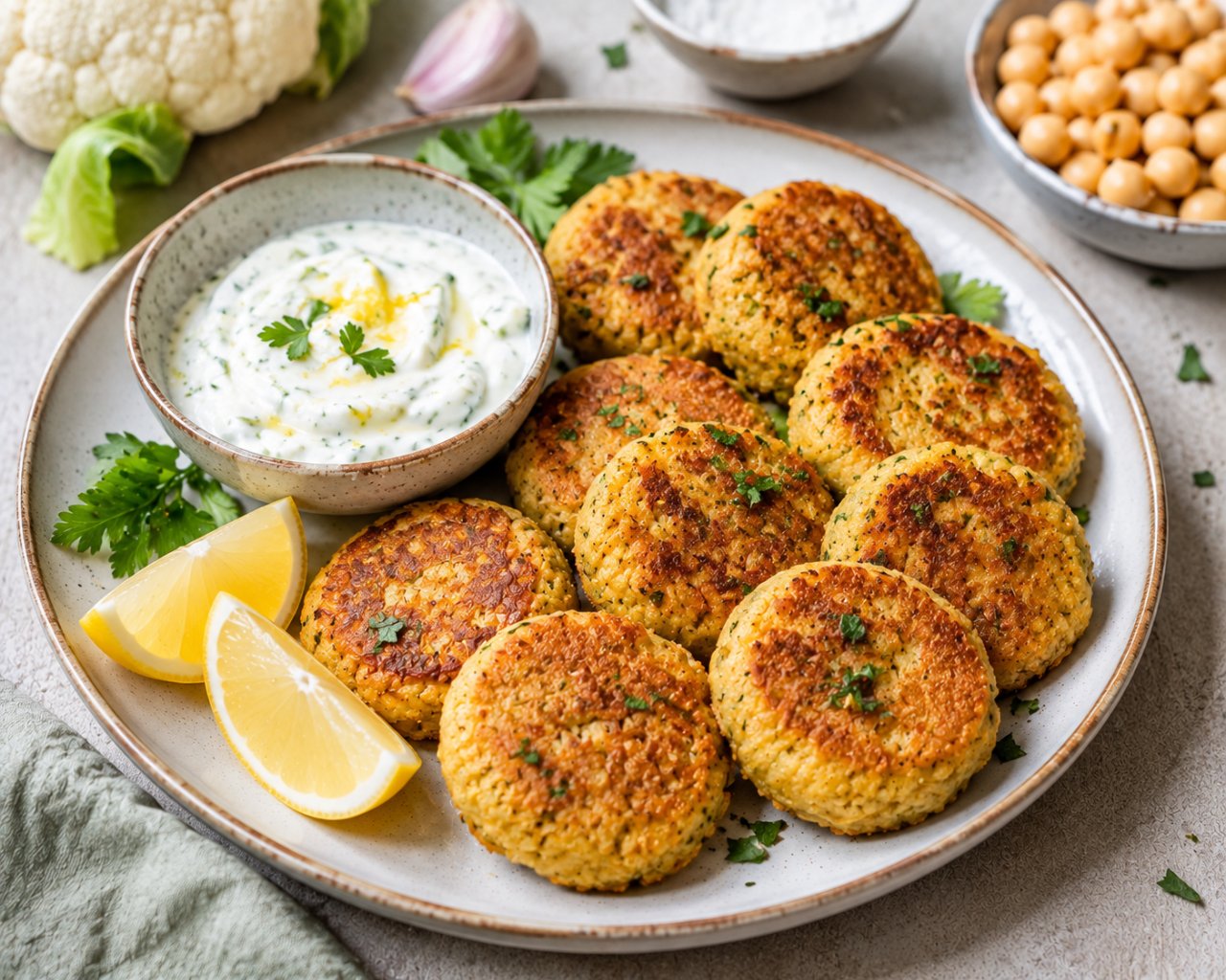 Image de la recette Falafels au chou-fleur et pois chiches