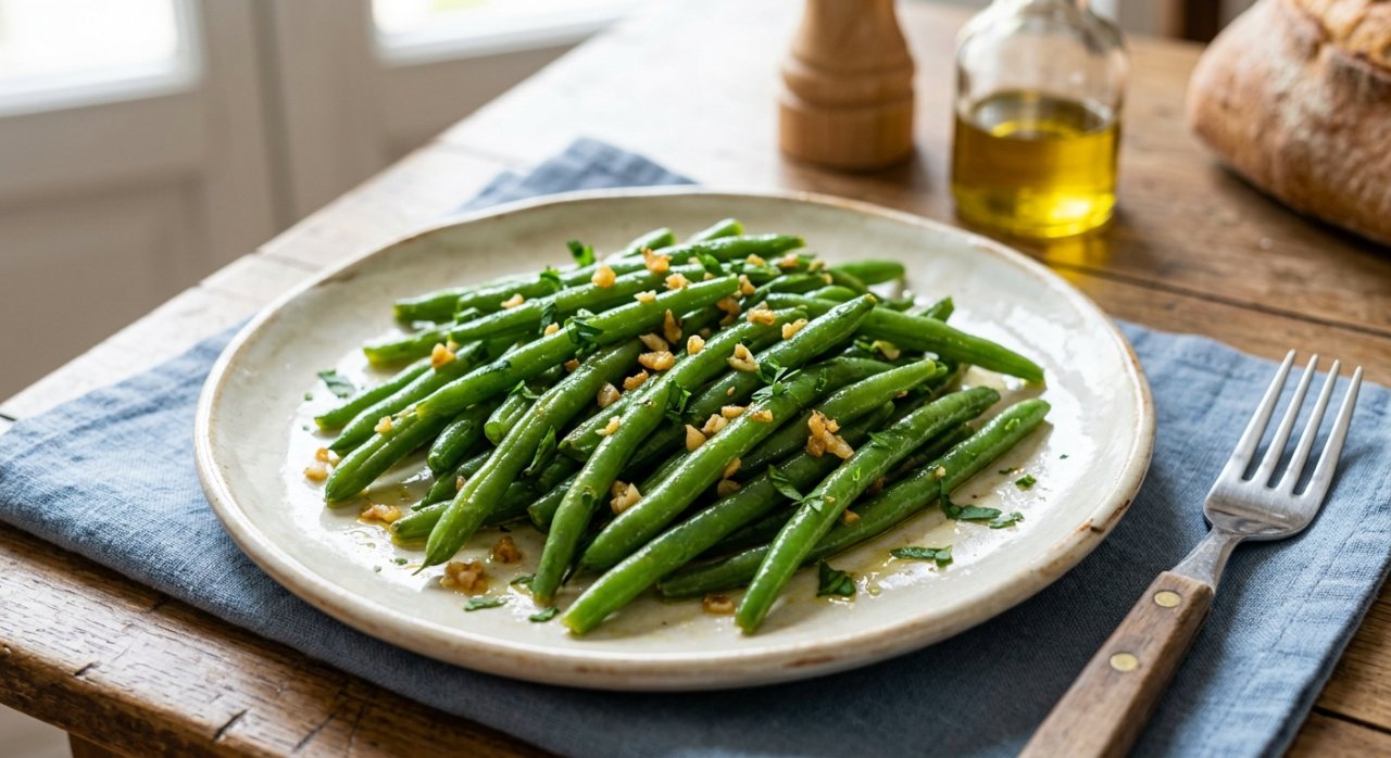 Haricots verts à l'ail