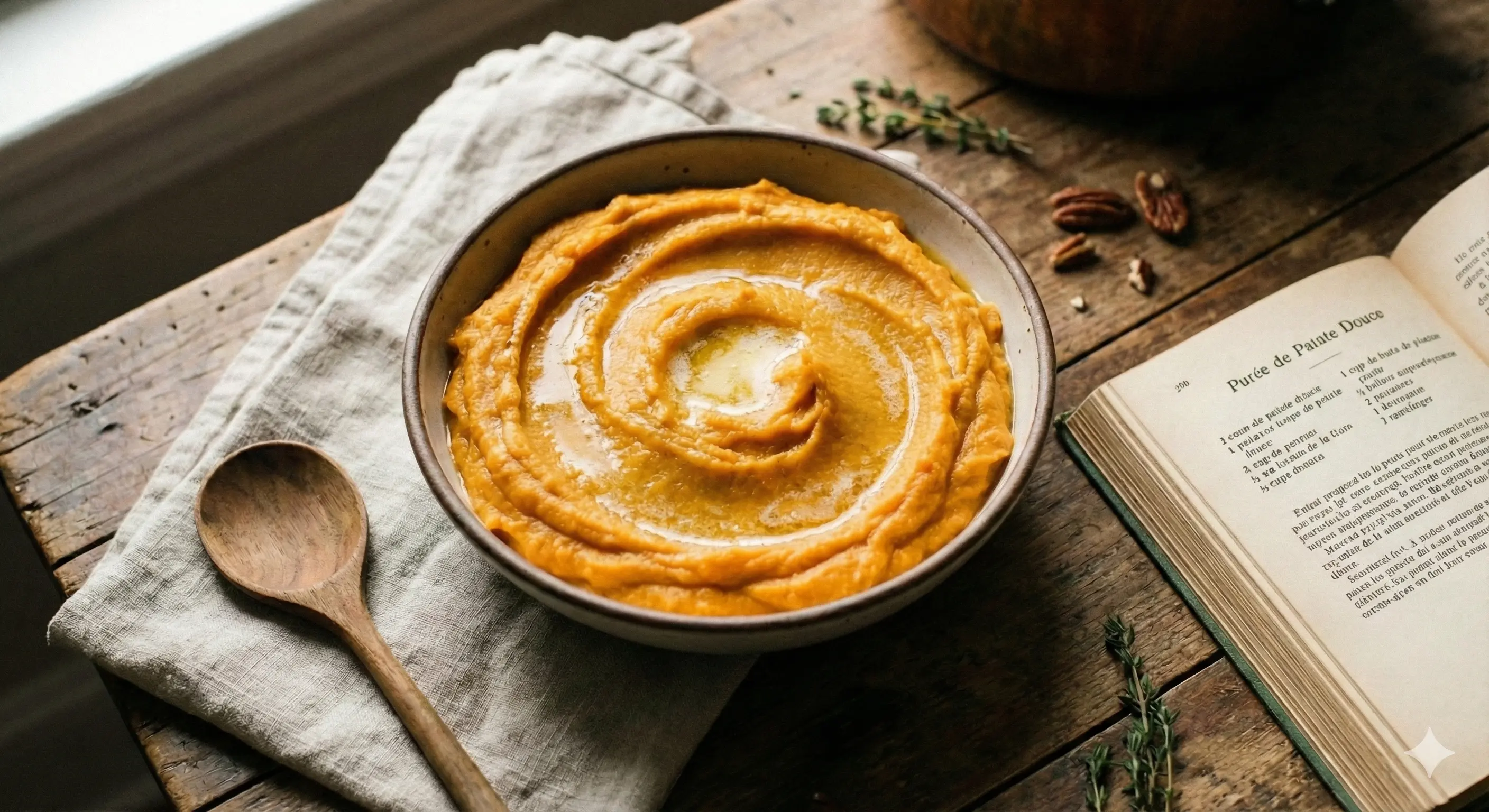 Purée de patates douces