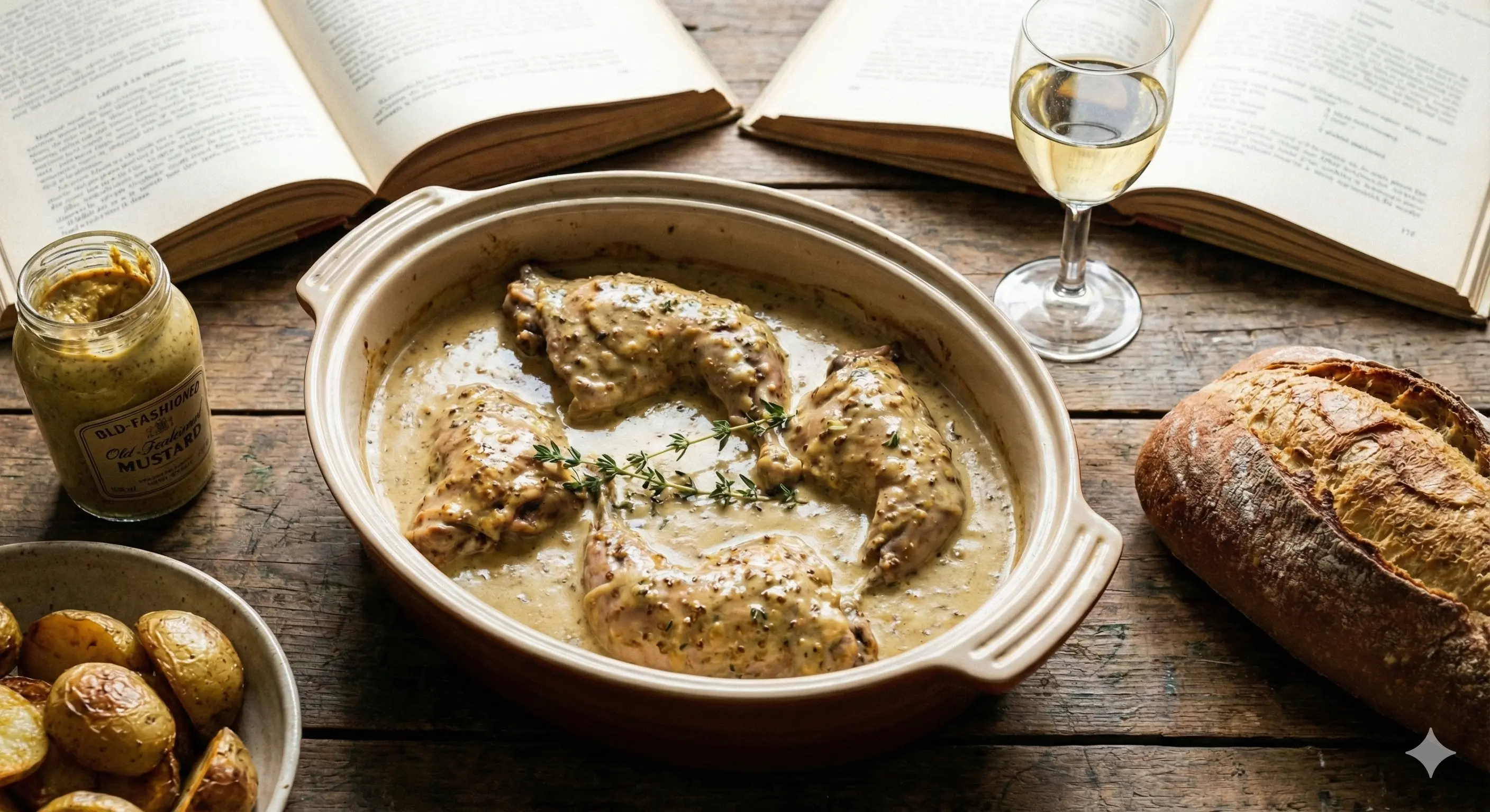 Image de la recette Lapin à la moutarde maison