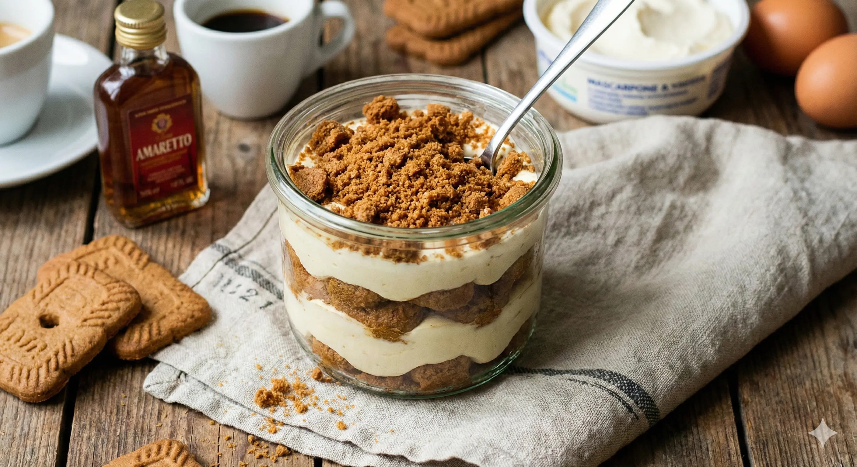 Tiramisu aux speculoos avec alcool