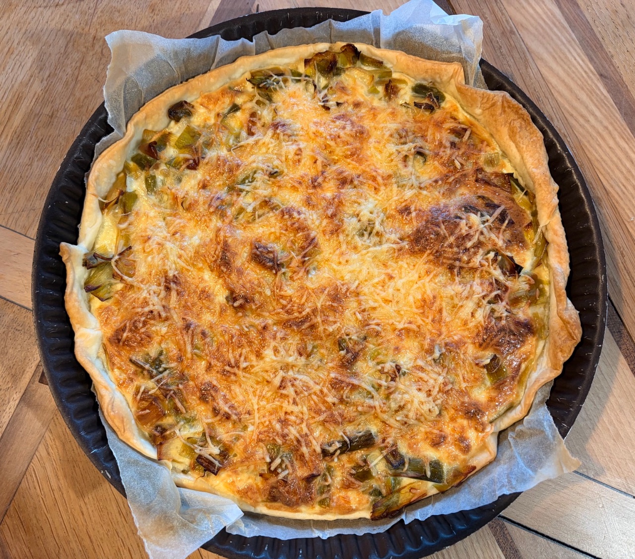 Image de la recette Tarte aux poireaux