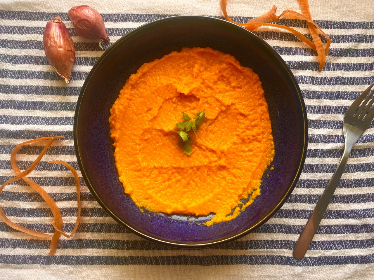 purée de carotte à l'echalote
