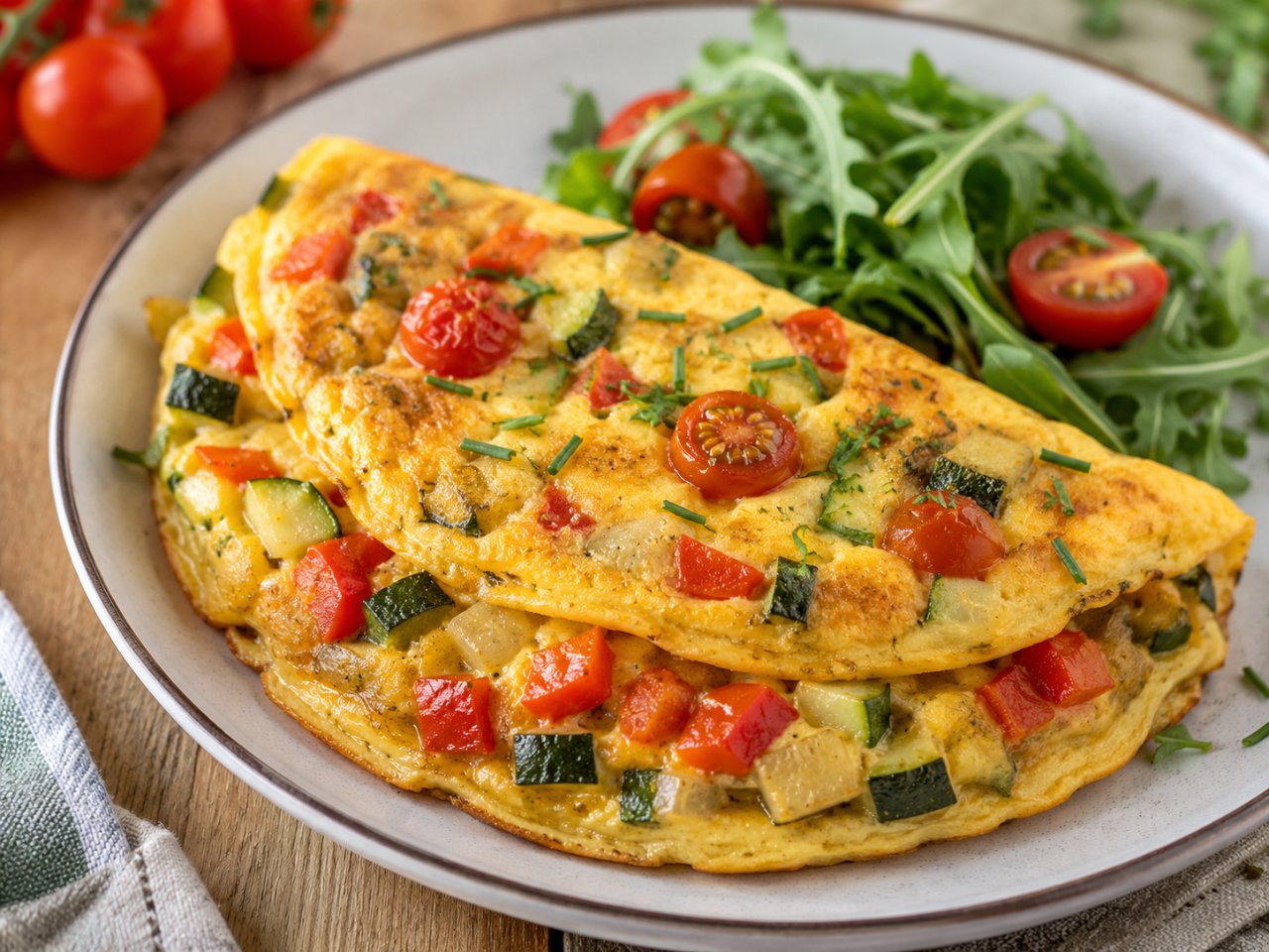 Omelette aux légumes